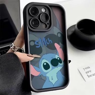 Cute Stitch Phone Casing For OPPO A57 A78 A98 5G A38 A16 A16S A77 A77S A53 A33 A9 A5 2020 A52 A72 A74 A92 A93 A94 A54 A55 A58 4G R11S A16K A16E Solid Color Soft Silicone Case Cover