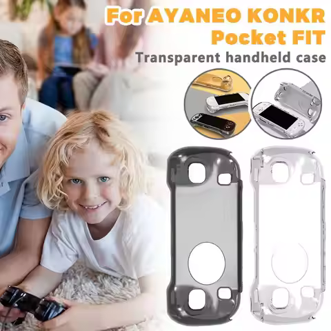 For AYANEO KONKR Pocket FIT handheld protective case, transparent TPU soft rubber cover