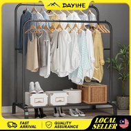 Double Pole Clothes Rack Ampaian Baju Penyangkut Baju Clothing Drying Rack Clothing Display Rack Clo