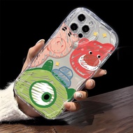 Little Monster For iPhone 15 Plus Pro Max 14 13 12 11 / Xs Max Xr 7 8 Plus 6 6S Plus wave cream Soft shell anti-fall phone