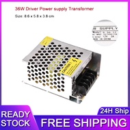 【Ready Stock】36W Driver Power supply Transformer DC 12V 3A by Band LED Light Lamp
