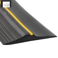 Universal Garage Door Bottom Threshold Seal Strip Weatherproof Rubber (10Ft, Black)