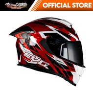 EVO HELMET Gt-Pro OUTBREAK FULLFACE DUAL VISOR WITH IRIDIUM LENS AND CLEAR