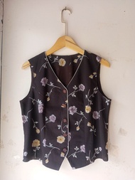 thrift vest bunga wanita/vest wanita preloved