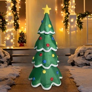7FT Inflatable Christmas Tree, Christmas Stars,  Light-Up Inflatable Christmas Tree, Inflatable Pati