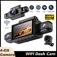 RideForce 1080P 4CH Hidden Dash Cam with APP Night Vision Motion Detection 24/7 Parking Monitor G-Se