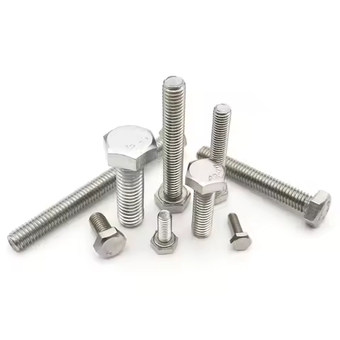 M3 M4 M5 M6 M8 A2-70 304 Stainless Steel DIN933 External Hex Screw Outer Hexagon Head Bolt Length 6-