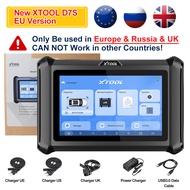 เครื่องสแกน OBD2 D7S VFDRT 2024 XTOOL สามารถ FD เครื่องมือวินิจฉัยแบบสองทิศทางการเข้ารหัส ECU ระบบเต