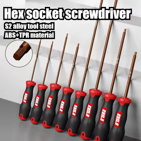 Hexagon Socket Screwdriver Small Hexagon Wrench Six-pointed Star Set Tool Extended Straight Handle S