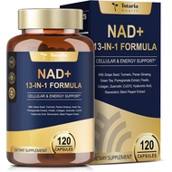 Totaria NAD Supplement for Women Men with nicotinamide riboside resveratrol,Quercetin, Betaine Boost