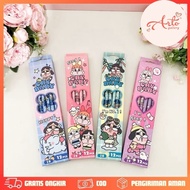 12 PCS 2B Pencils + Crybaby Powerpuff Girls Sharpener, FIFA, TWINKLE Contents 12 PCS | Cute School P