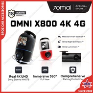 [New Launch] 70mai Omni X800 360° Dashcam with 4K resolution 4G GPS & AI Parking Surveillance HDR Ni