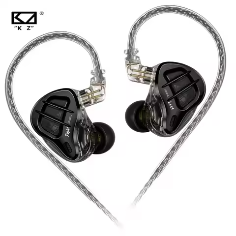 NEW KZ ZAR 1DD 7BA Hybrid Driver in-ear Earphone HiFi Music Headset Sport Game Earbud 2Pin Wired Hea