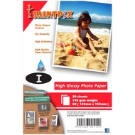 SaintInk 4R High Glossy Photo Paper - 20 Sheets | Size 4"X6"