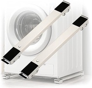 JKGHK Multifunctional Mobile Washing Machine Base Stand Bracket, Adjustable Refrigerator Stand, 24 Wheels Stable Non-Slip, Fixed with Lock, Movable Base, Suitable for Tumble Dryer/Cabinet/Sofa Etc
