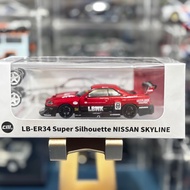 CM Model 1/64 - LB-ER34 Super Silhouette NISSAN SKYLINE Red [Sealed] | ER34-08