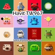 READY STOCK! For Havit TW967 Case Interesting Cartoon Soft Silicone Earphone Case Casing Cover NO.3