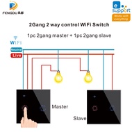 1 2 3Gang 2way Smart Light Switch Intelligent Wireless Wifi Touch Wall Smart Switch eWeLink APP Alexa Voice Control  Google Home
