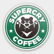 Super Cry Coffee 台灣製30CM辦公居家時尚極簡靜音掃描掛鐘C016