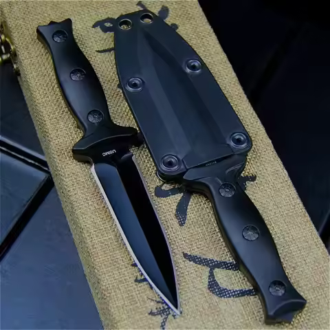 High Hardness Pocket Tactical Knife Fixed Blade Knife Survival Rescue EDC Tool Hunting Knife Militar