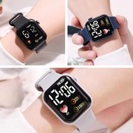 LED Electronic Watch Rainbow Square Love Digital Outdoor Sports Watch Student E9L7