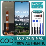 【ORI 100%】 LCD OPPO REALME A16 c25 c25s NARZO 50A  original layar hp Fullset touchscreen