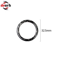 【DRHT 0619】Black Carbon Fiber Engine Start Stop Button Ring Trim For For For For BMW E90 E92 E93