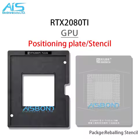 BGA GPU Reballing Stencil Template Station For RTX2080 RTX2080TI RTX2080TI-TU102 Positioning Plate P
