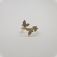 Dancing Butterfly Ring | 14K Gold Plated | Adjustable Ring