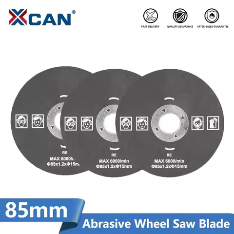 XCAN 85mm Abrasive Wheel Saw Blade Circular Saw Blade For Metal Cutting Grinding Wheel Cutting Discs