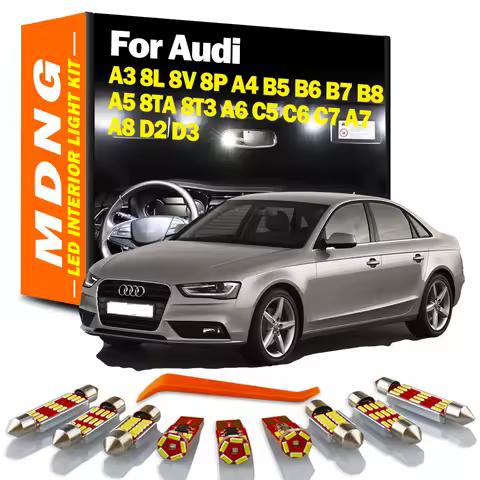 Canbus For Audi A3 8L 8V 8P A4 B5 B6 B7 B8 A5 8TA 8T3 A6 C5 C6 C7 A7 A8 D2 D3 LED Bulbs Interior Map