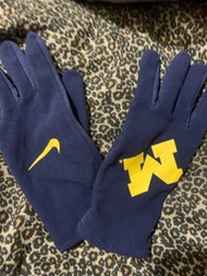 未使用 二手 Nike  NCAA M  燙印 輕薄 機能 手套 size 約 L