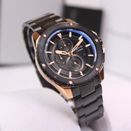 ALEXANDRE CHRISTIE 6653 MC BLACK ROSEGOLD RANTAI PRIA ORIGINAL