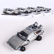 Mj 1: 64 Back to the Future Time Machine Delorean DMC-12 Simulation Alloy Car Model 3DTG