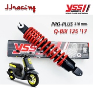 โช๊ค YSS Pro Plus Q-Bix QBIX ปี2017ขึ้นไป โช๊คหลัง สปริงสีแดง ยาว 310มม. ของแท้100% ประกันศูนย์6เดือ