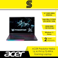 ACER Predator Helios 16 AI PH16-73-99FA Gaming Laptop - 16" OLED 240Hz/U9-275HX/32GB D5/1TB SSD/RTX5