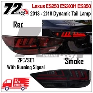 Lexus ES250 ES300H ES350 2013 - 2018 Dynamic Tail Lamp With Signal Running