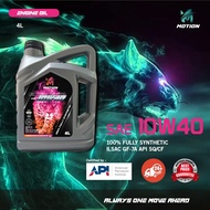 MOTION API SQ Fully Synthetic Engine Oil Car Lubricant (10W40/4L)