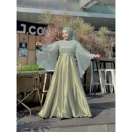 Korean Jizzu Dress Dress/Sage Green / Dress/Korean Dress