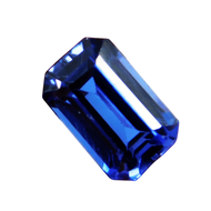 6.20 Ct Natural Arkansas Blue Benitoite Emerald Cut Untreated Gemstone