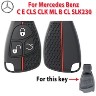 Silicone Car Remote Key Cover For Mercedes Benz C E CLS CLK ML B CL SLK230 S430 S500 S600 SL500 R350