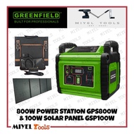 GREENFIELD  Power Station 800Watts GPS800W with Solar Panel 100W GSP100W