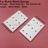 2 Keping DX5 Penutup Kepala Spons Dakwat Pad Flash Dakwat asas air untuk Mutoh RJ900 RJ-900C RJ-901C