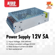 12V 5A POWER SUPPLY STEEL BOX 100V - 220V ✔POWER SUPPLY✔