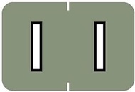 Tabbies Barkley ABKM Compatible 71620 Series Alpha Labels, Gray "I", 1”H x 1-1/2”W Label Size, Filin