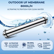 UF 8000L Stainless Steel 0.01 Micron UF Membrane Water Filter Purifier Outdoor