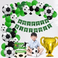 Soccer Balloon Party Supplies Set Aluminum Film Soccer Balloon Accessories Kids Birthday Bar Party P