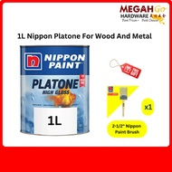 1L Nippon Platone High Gloss For Wood And Metal with free gift platone catalogue