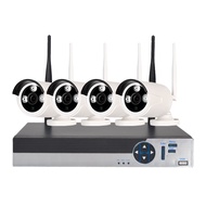 4 Channel 1080P Wireless Security Camera System 1 x Wifi Nvr 4 x 2.0MP Wifi Ip Camera with Night Vis