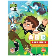 EB15 - 13  Ben 10 Abc Sticker Book 16 Pages B5 Size